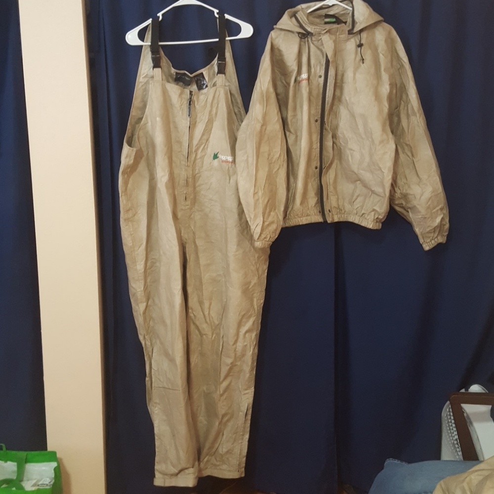 Fishing/Rain gear bibs and jacket